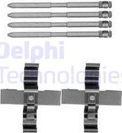 Delphi LX0569 - Комплектующие для колодок дискового тормоза autospares.lv