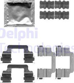 Delphi LX0509 - Комплектующие для колодок дискового тормоза autospares.lv