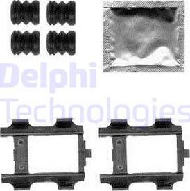 Delphi LX0575 - Комплектующие для колодок дискового тормоза autospares.lv