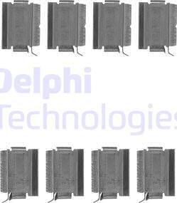 Delphi LX0649 - Комплектующие для колодок дискового тормоза autospares.lv