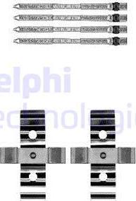 Delphi LX0604 - Комплектующие для колодок дискового тормоза autospares.lv