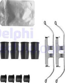 Delphi LX0635 - Комплектующие для колодок дискового тормоза autospares.lv