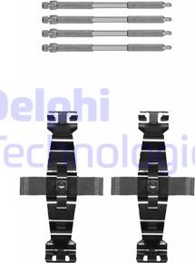 Delphi LX0674 - Комплектующие для колодок дискового тормоза autospares.lv