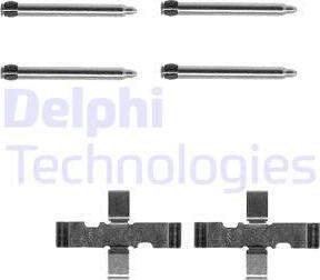 Delphi LX0095 - Комплектующие для колодок дискового тормоза autospares.lv