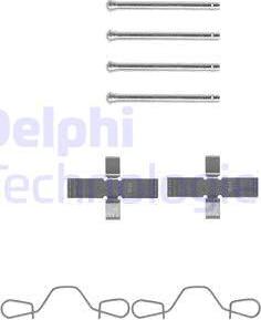 Delphi LX0041 - Комплектующие для колодок дискового тормоза autospares.lv