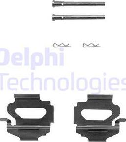 Delphi LX0149 - Комплектующие для колодок дискового тормоза autospares.lv