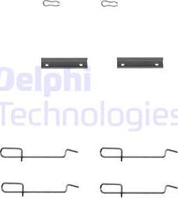 Delphi LX0142 - Комплектующие для колодок дискового тормоза autospares.lv