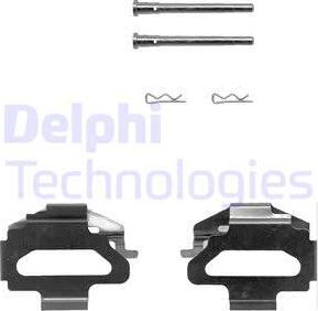 Delphi LX0150 - Комплектующие для колодок дискового тормоза autospares.lv