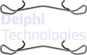 Delphi LX0169 - Комплектующие для колодок дискового тормоза autospares.lv