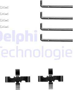 Delphi LX0127 - Комплектующие для колодок дискового тормоза autospares.lv