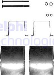 Delphi LX0391 - Комплектующие для колодок дискового тормоза autospares.lv