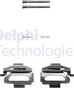 Delphi LX0380 - Комплектующие для колодок дискового тормоза autospares.lv