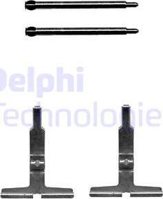 Delphi LX0382 - Комплектующие для колодок дискового тормоза autospares.lv