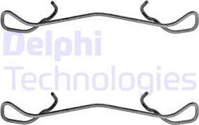 Delphi LX0322 - Комплектующие для колодок дискового тормоза autospares.lv
