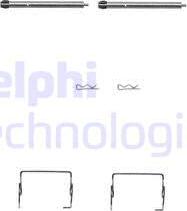 Delphi LX0264 - Комплектующие для колодок дискового тормоза autospares.lv
