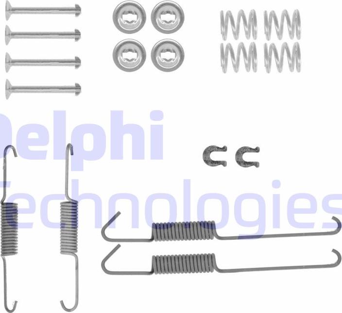 Delphi LY1434 - Комплектующие, барабанный тормозной механизм autospares.lv