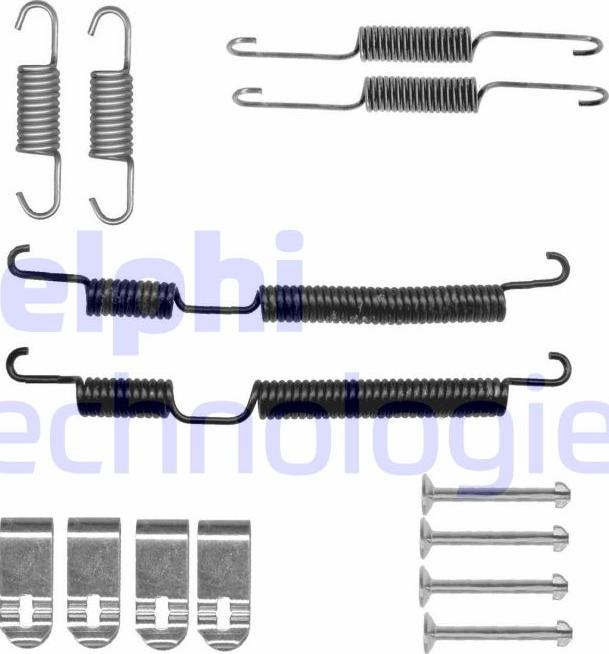 Delphi LY1432 - Комплектующие, барабанный тормозной механизм autospares.lv