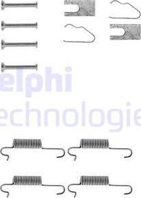 Delphi LY1010 - Комплектующие, барабанный тормозной механизм autospares.lv