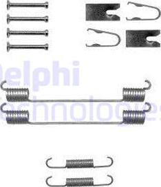 Delphi LY1369 - Комплектующие, барабанный тормозной механизм autospares.lv