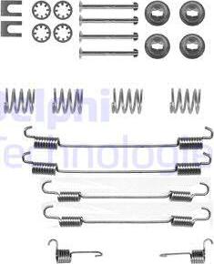 Delphi LY1222 - Комплектующие, барабанный тормозной механизм autospares.lv