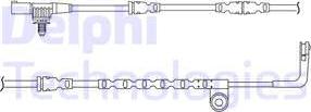 Delphi LZ0193 - Сигнализатор, износ тормозных колодок autospares.lv