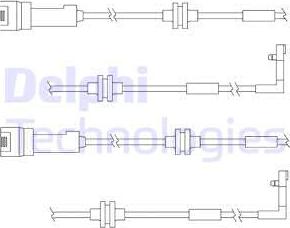 Delphi LZ0146 - Сигнализатор, износ тормозных колодок autospares.lv