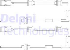 Delphi LZ0148 - Сигнализатор, износ тормозных колодок autospares.lv