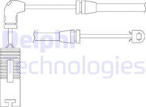Delphi LZ0156 - Сигнализатор, износ тормозных колодок autospares.lv