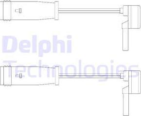 Delphi LZ0153 - Сигнализатор, износ тормозных колодок autospares.lv