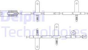 Delphi LZ0165 - Сигнализатор, износ тормозных колодок autospares.lv