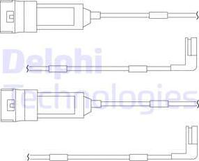 Delphi LZ0114 - Сигнализатор, износ тормозных колодок autospares.lv