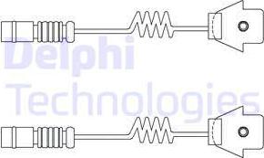 Delphi LZ0111 - Сигнализатор, износ тормозных колодок autospares.lv