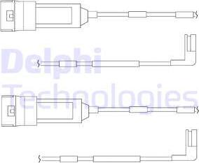 Delphi LZ0113 - Сигнализатор, износ тормозных колодок autospares.lv