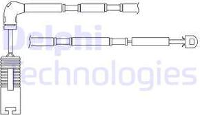 Delphi LZ0181 - Сигнализатор, износ тормозных колодок autospares.lv