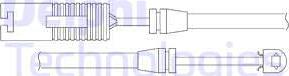 Delphi LZ0134 - Сигнализатор, износ тормозных колодок autospares.lv