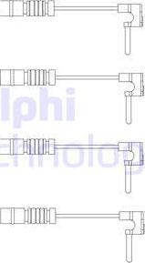 Delphi LZ0120 - Сигнализатор, износ тормозных колодок autospares.lv