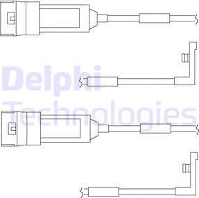 Delphi LZ0123 - Сигнализатор, износ тормозных колодок autospares.lv