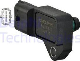 Delphi PS10121 - Датчик, давление во впускной трубе autospares.lv