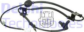 Delphi SS20509 - Датчик ABS, частота вращения колеса autospares.lv