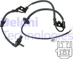 Delphi SS20510 - Датчик ABS, частота вращения колеса autospares.lv