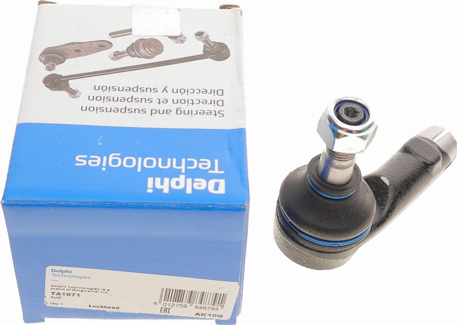 Delphi TA1071 - Наконечник рулевой тяги, шарнир autospares.lv