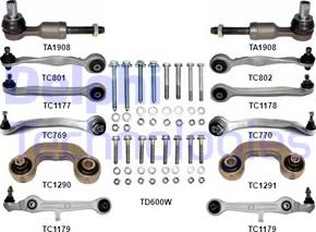 Delphi TC1500KIT - Подвеска колеса, комплект autospares.lv