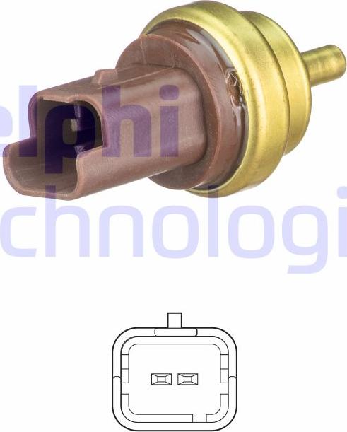 Delphi TS10477 - Датчик, температура охлаждающей жидкости autospares.lv