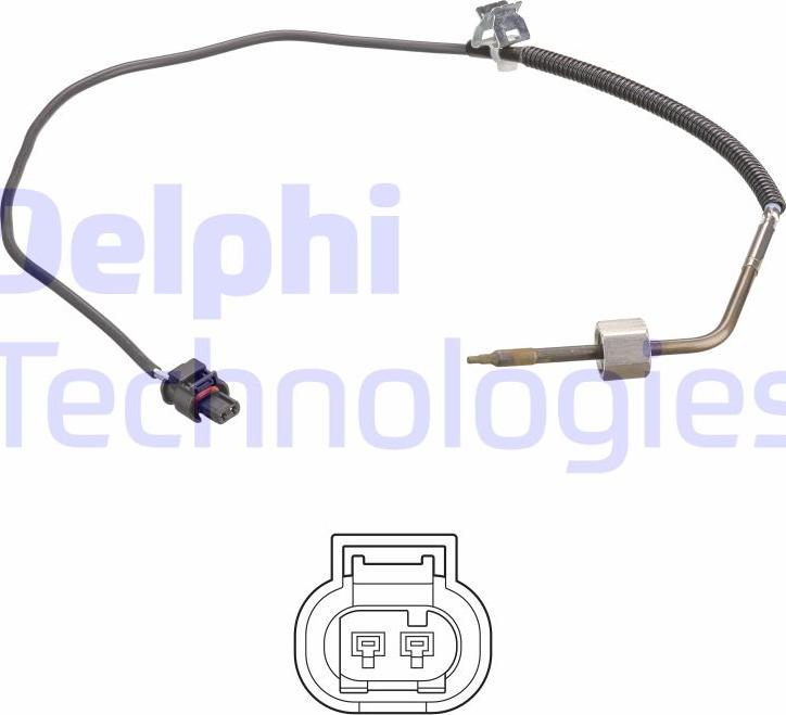 Delphi TS30101 - Датчик, температура выхлопных газов autospares.lv