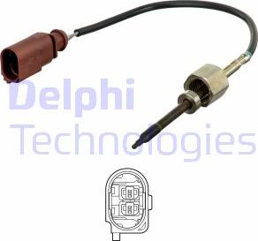 Delphi TS30262 - Датчик, температура выхлопных газов autospares.lv