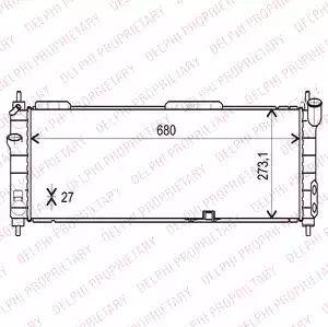 Delphi TSP0524002 - Радиатор, охлаждение двигателя autospares.lv