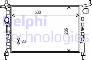 Delphi TSP0524014 - Радиатор, охлаждение двигателя autospares.lv