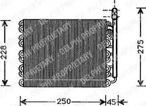 Delphi TSP0525091 - Испаритель, кондиционер autospares.lv