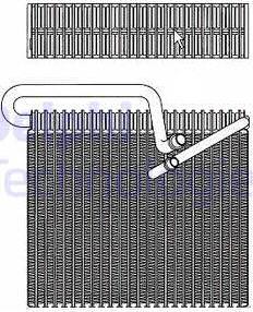 Delphi TSP0525148 - Испаритель, кондиционер autospares.lv