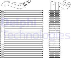 Delphi TSP0525202 - Испаритель, кондиционер autospares.lv